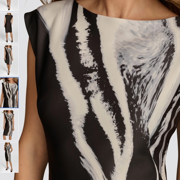 Donna Karan New York Cap Sleeve Sheath Dress, size 14 - Picture 3 of 15